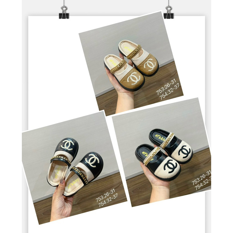 Giày sục giày bệt chữ X pha màu cực chất cho bé gái