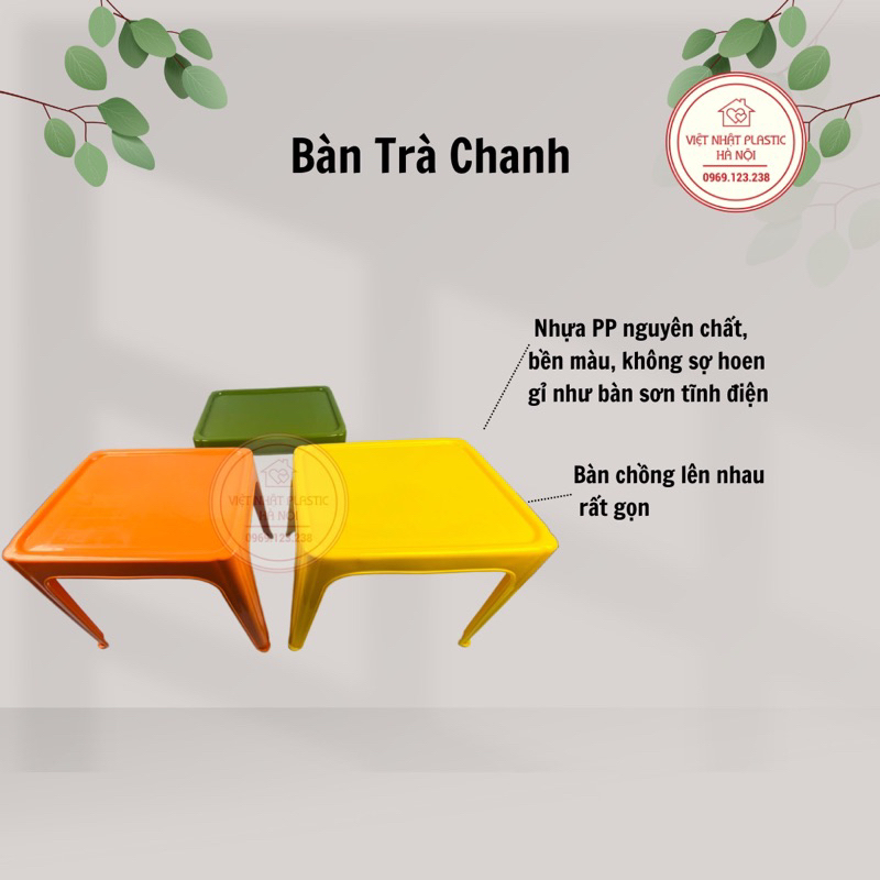 Bàn trà chanh, trà đá, cafe, bàn ngồi 2 người, bộ bàn ghế trà chanh nhựa tiện dụng | BigBuy360 - bigbuy360.vn
