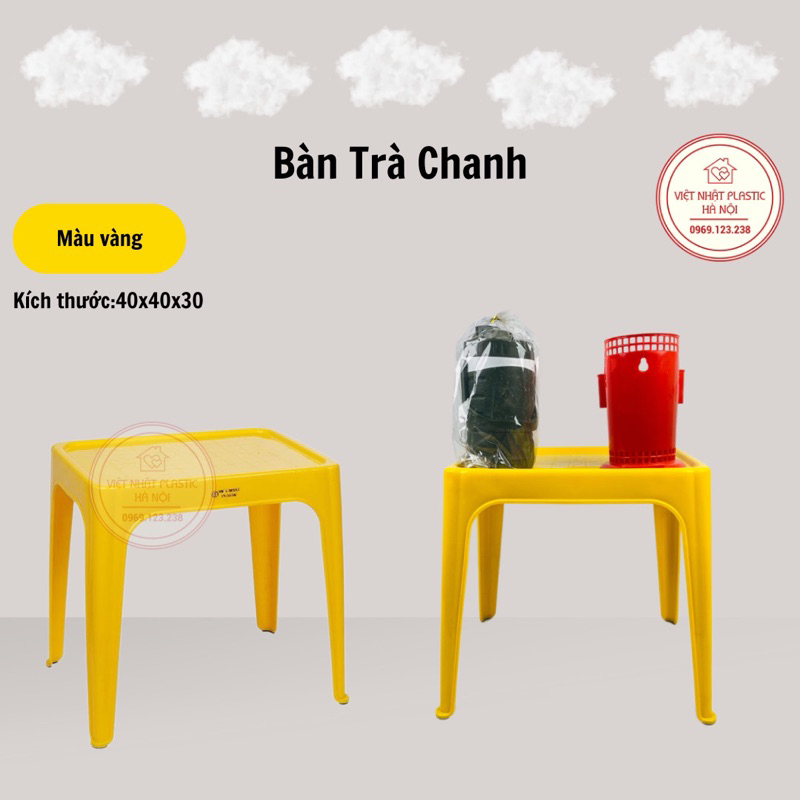 Bàn trà chanh, trà đá, cafe, bàn ngồi 2 người, bộ bàn ghế trà chanh nhựa tiện dụng | BigBuy360 - bigbuy360.vn