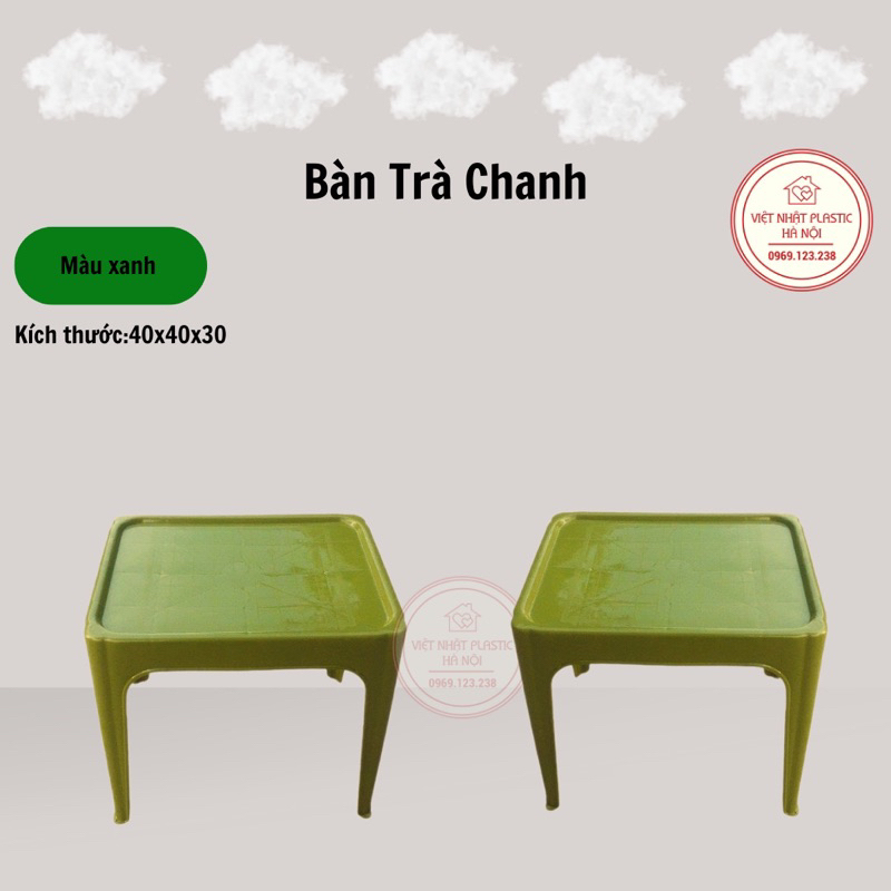 Bàn trà chanh, trà đá, cafe, bàn ngồi 2 người, bộ bàn ghế trà chanh nhựa tiện dụng | BigBuy360 - bigbuy360.vn