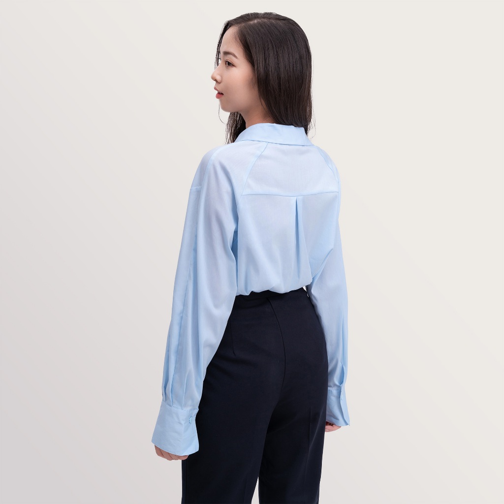 Áo sơ mi công sở nữ dài tay MKG thời trang công sở cao cấp, vải siêu mềm mướt WSM