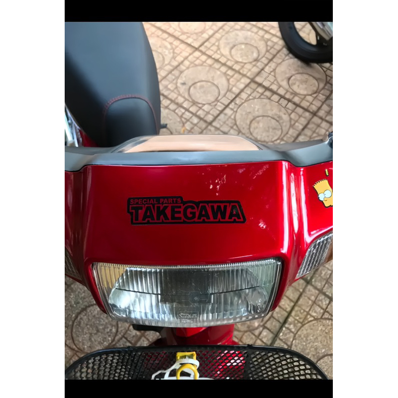 Tem logo sticker thương hiệu takegawa thích hợp dán nhiều dòng xe và nhiều vị trí khác nhau