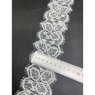 3m viền ren mi thêu hình lá - khổ rộng 6 ~ 8 cm