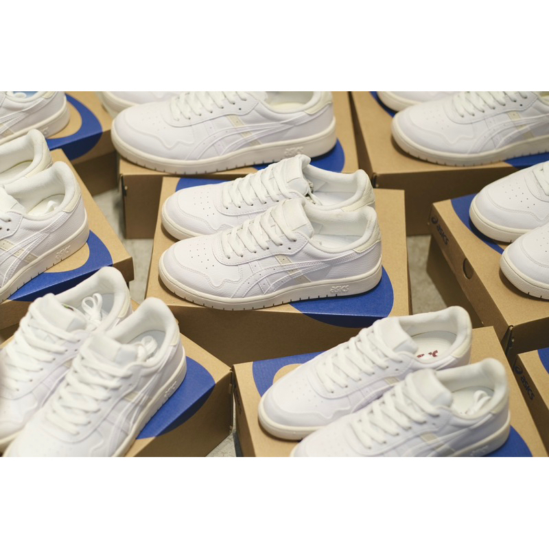 Giày asics new trắng kem- box thay thế