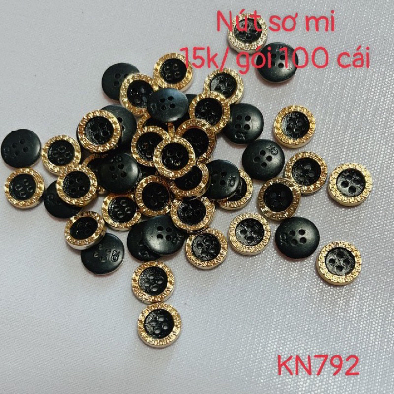 Nút sơ mi - gói 100 cái - mã KN792