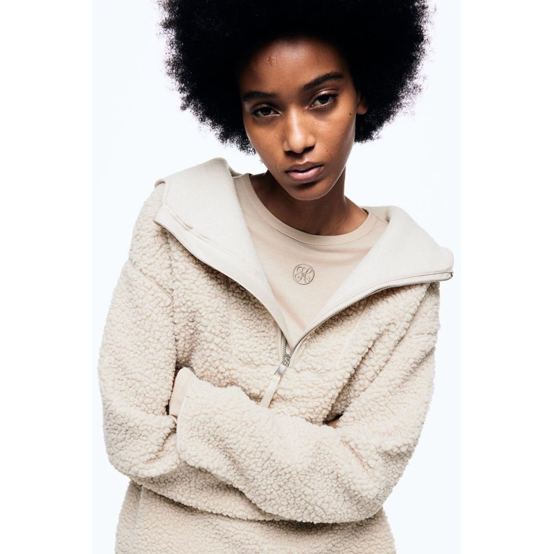 Hoodie lông cừu HM