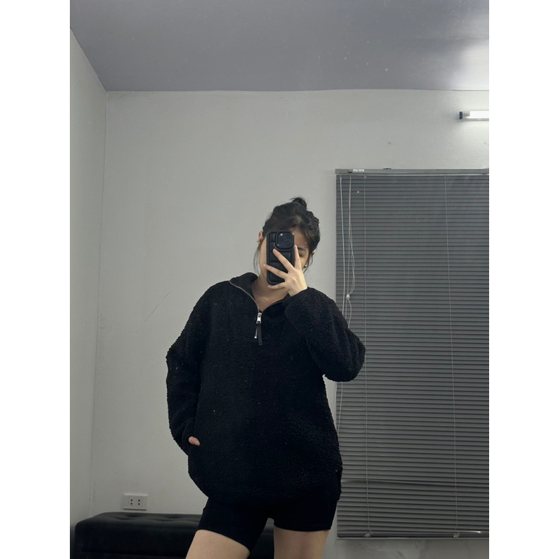 Hoodie lông cừu HM