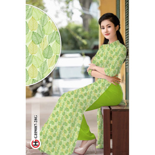 Vải áo dài chiếc lá