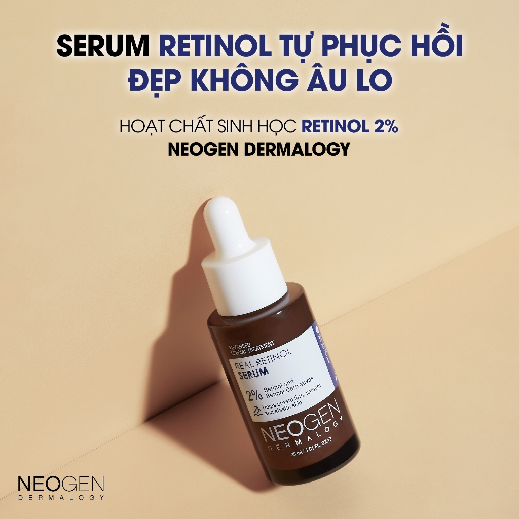 Serum Retinol 2% Hoạt Chất Sinh Học Tự Phục Hồi Neogen Dermalogy Real Retinol Serum 30ml