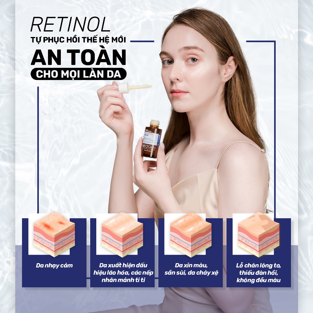 Serum Retinol 2% Hoạt Chất Sinh Học Tự Phục Hồi Neogen Dermalogy Real Retinol Serum 30ml