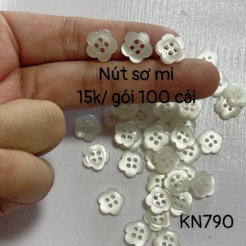 Nút sơ mi - gói 100 cái - mã KN790