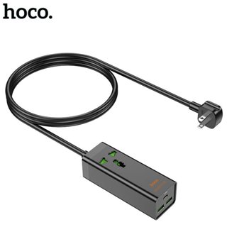 Ổ điện đa năng Hoco AC9 có sạc nhanh Type-C PD30W + 2 x USB dây dài 1.5m, chịu tải 2500w