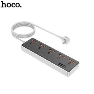 Ổ điện đa năng Hoco AC14 sạc nhanh 30w có 5 ổ cắm và 3 x USB và 1 TYpe-C chịu tải 2500w dây dài 1.5m