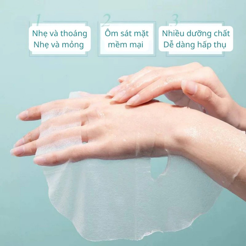 Deal sốc 1k} Mặt nạ giấy nội địa trung dưỡng trắng da mụn cấp ẩm thải độc M000
