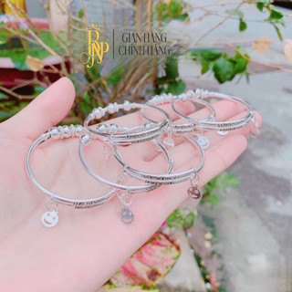 Lắc tay khắc tên tròn bi cho bé BNP ,bạc ta,thiết kết tinh tế sắc nét
