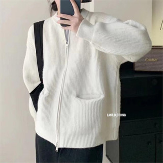 (Lant.clothing)áo len khoá 2 đầu loại len mịn