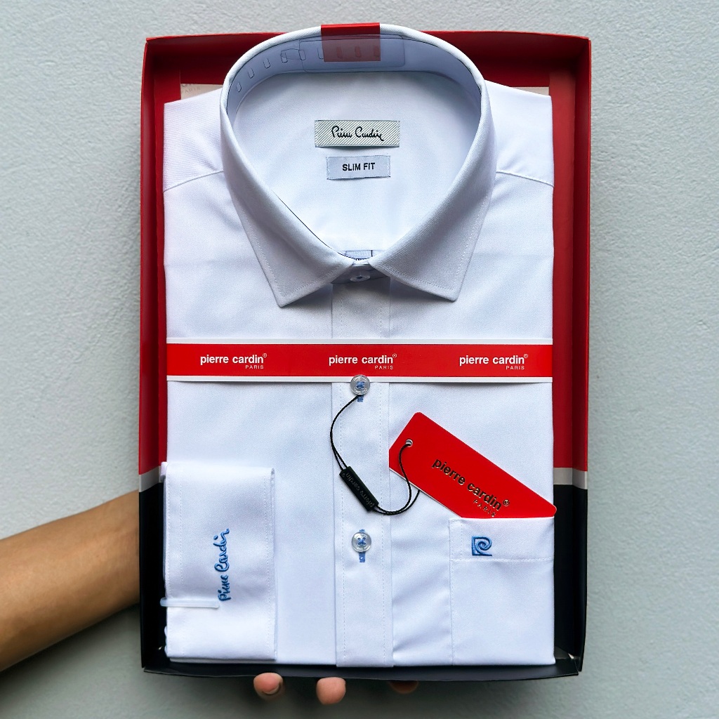 Áo Sơ Mi Nam, Sơ Mi Xanh Navy Tím Than Nano Dài Tay, Sơ Mi Nam Pierre Cardin Chính Hãng Hàng Xuất Dư Xịn Mẫu Hàn Quốc