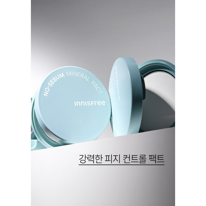 Phấn nén kiềm dầu Innisfree no sebum mineral pact