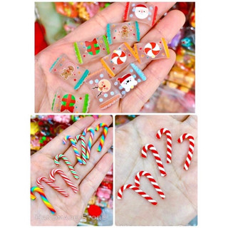 Charm Kẹo noel - Giáng sinh,charm hoạt hình Giáng sinh cây thông, tuần lộc, ông già noel