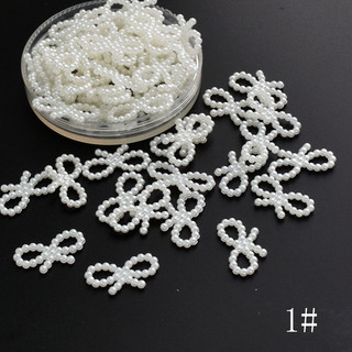 Gói 50 charm nơ nhựa trang trí handmade