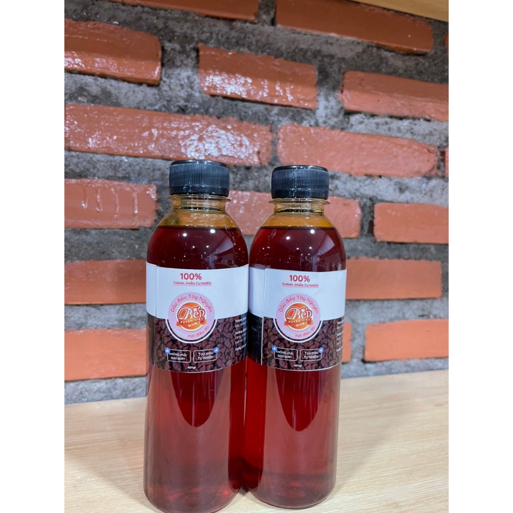 Dầu Màu Điều Bếp Xuyên Việt từ hạt điều đỏ Tây Nguyên, gia vị chế biến thực phẩm, tạo màu tự nhiên.