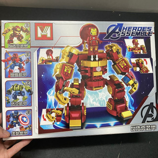Lắp ráp robot avenger biệt đội siêu anh hùng iron man người sắt..hộp lắp ráp loại bự mẫu mới