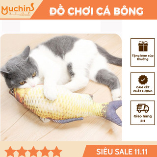 Đồ chơi cá bông cho chó mèo - đồ chơi chó mèo hình cá chép - gấu bông cho chó mèo | Muchinshop