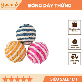 Bóng Dây Thừng Đồ Chơi Cho Thú Cưng Chó Mèo - Bóng Đồ Chơi Giúp Thú Cưng Thư Giãn | Muchinshop