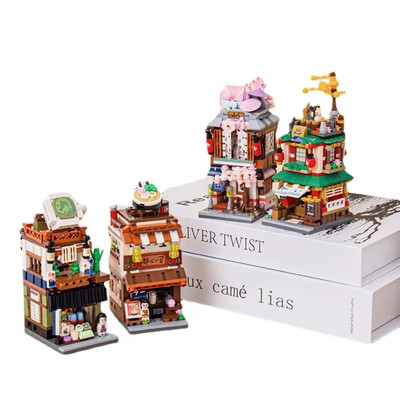 [ Bán chạy ] Bộ lắp ráp mô hình Cửa hàng đường phố LOZ mini mẫu 1642-1644, 1653-1656