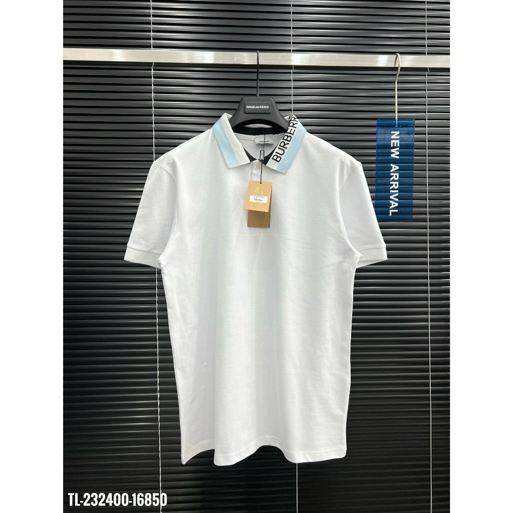 🔥Hot🔥Áo polo Burberry cổ chữ thiết kế hot trend Nam Nữ New 2024