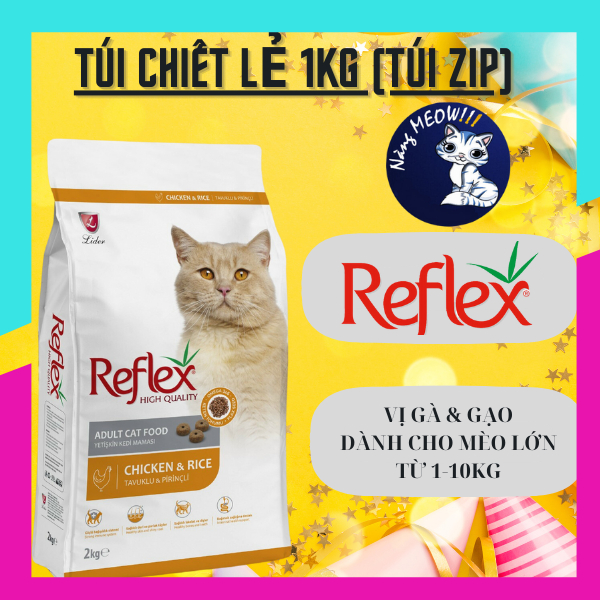 Hạt Reflex Vị Gà & Gạo Cho Mèo Trưởng Thành