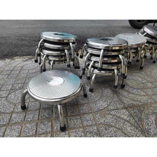 (Chuyên sỉ) Ghế inox giặt quần áo, nhặt rau hay ngồi làm việc rất chắc chẵn trống trơn trợt.