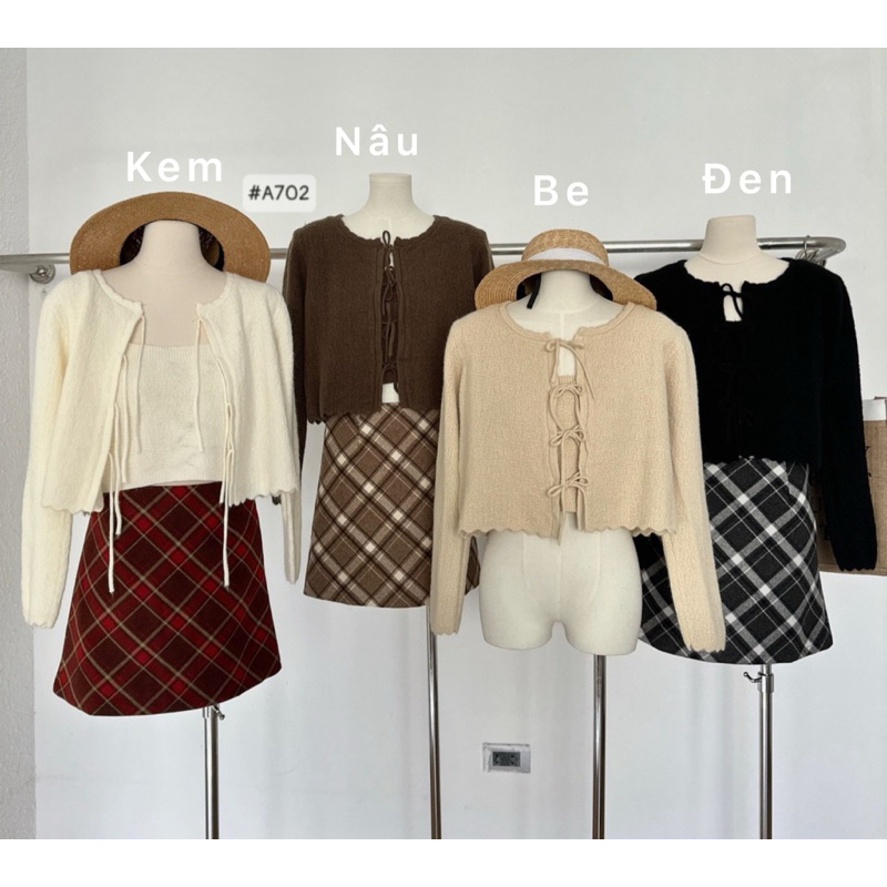KAYY. Set áo dây và cardigan len _ scadl