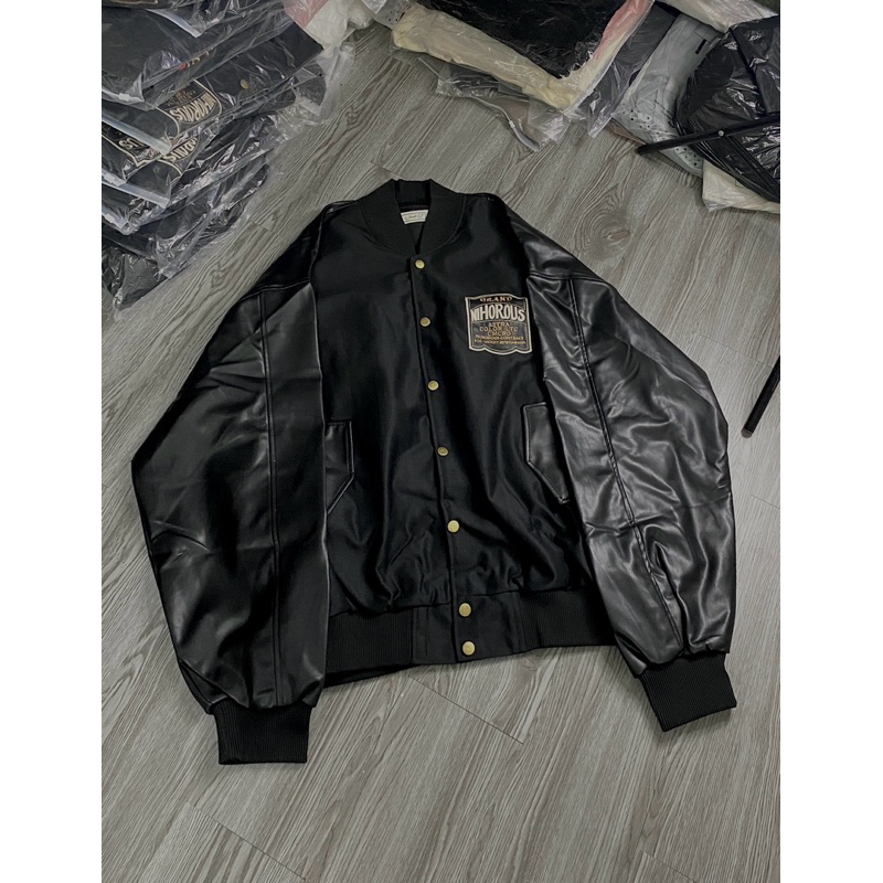 BOMBER CAO CẤP PHỐI TAY DA