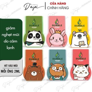  Ống Hít Thông Mũi 2 Đầu Thảo Dược Hình Thú Herb Double Dumble Inhaler Thái Lan Chính Hãng 