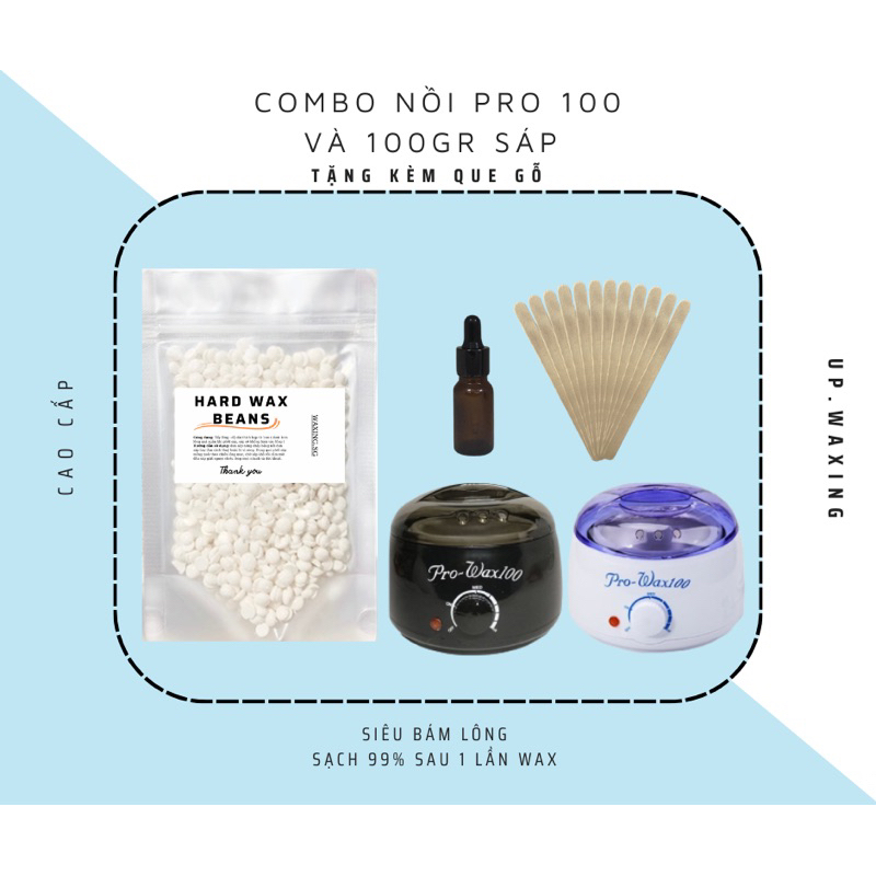COMBO WAX LÔNG NỒI PRO 100 KÈM 100GR SÁP
