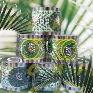 [Màng Ép]-[Màng Dập]-Màng In Sẵng Hình Tea-[Tea Xanh]-[Cuộn 2400]