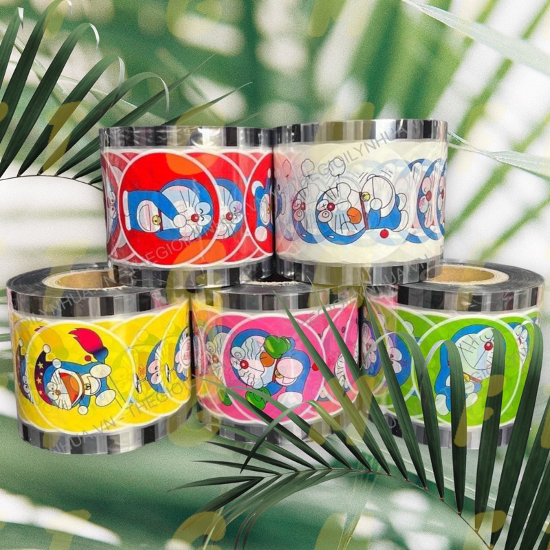 -Cuộn Màng Dập Ly trà Sữa 2400 hình-Mẫu Gấu Baby