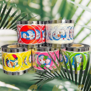 -cuộn màng dập ly trà sữa 2400 hình-mẫu gấu baby