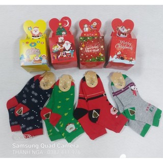 Combo tất và hộp quà noel