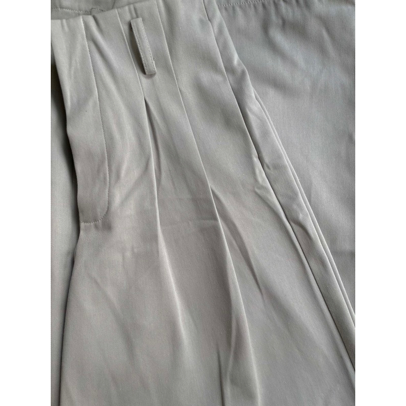 Quần ống rộng màu xám trắng- Light Grey Wide Leg Pants