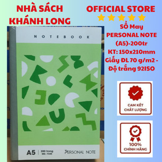 SỔ MAY GÁY PERSONAL NOTE A5 , A6 -  200 TRANG