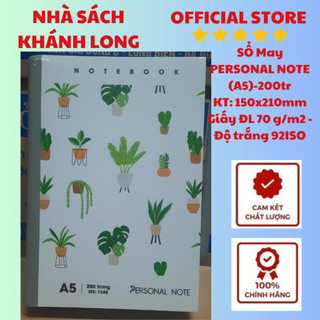 SỔ MAY GÁY PERSONAL NOTE A5 , A6 -  200 TRANG