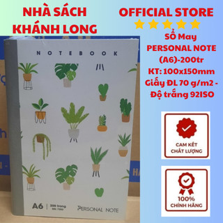 SỔ MAY GÁY PERSONAL NOTE A5 , A6 -  200 TRANG
