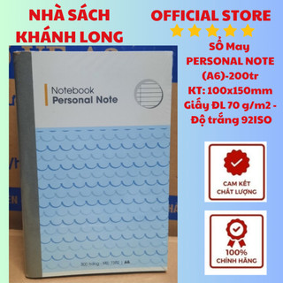 SỔ MAY GÁY PERSONAL NOTE A5 , A6 -  200 TRANG