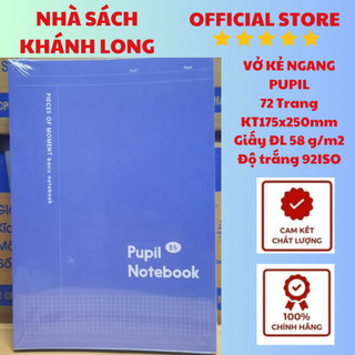 VỞ KẺ NGANG PUPILL 72,80,120 TRANG