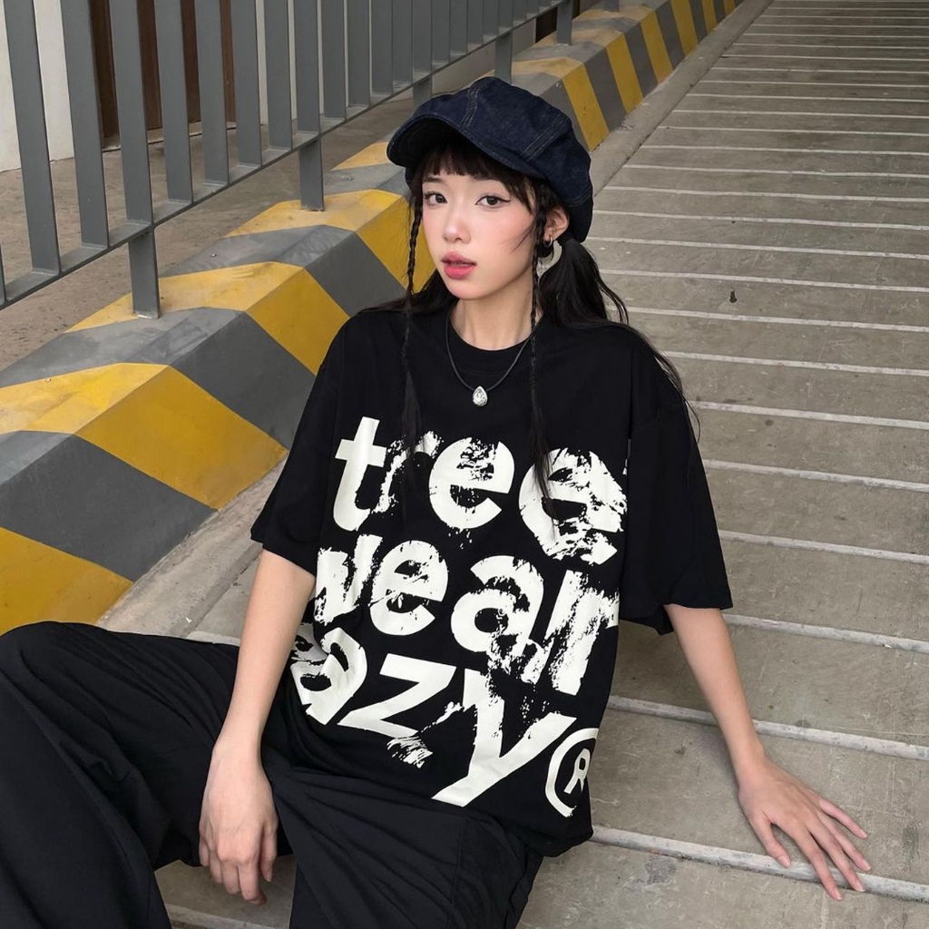 Áo thun tay lỡ unisex NELLY - MIR form dáng rộng nam nữ street wear eazy