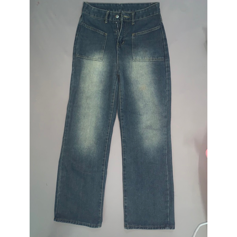 [ SECOND HAND ] QUẦN ỐNG RỘNG FORM ĐỨNG