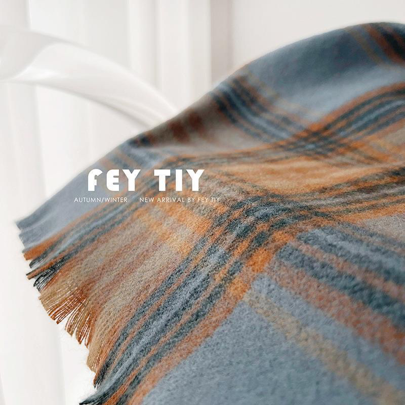 KHĂN CHOÀNG CỔ KẺ SỌC MÀU CARO TRENDY CASHMERE THU ĐÔNG ẤM ÁP HOT HIT HÀN QUỐC