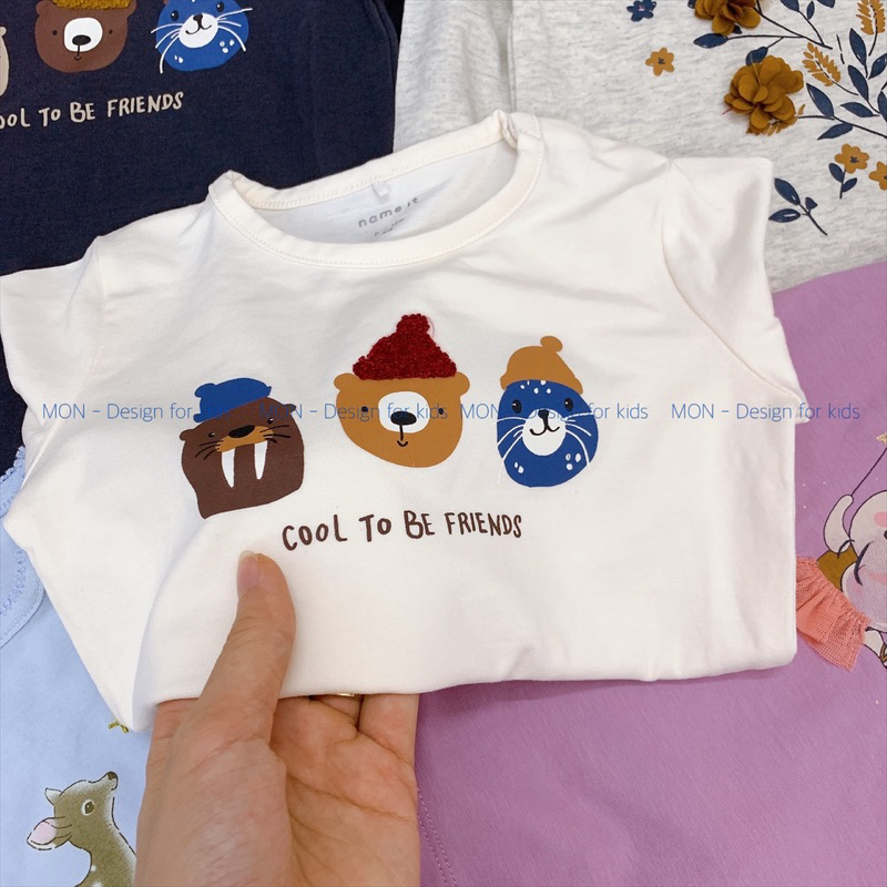 Áo dài tay hàng xuất dư NAME.IT siêu xinh cho bé yêu